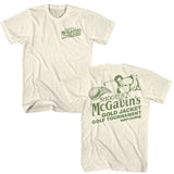 Happy Gilmore - Mono Gold Jacket Tournament - American Classics - Solid Off-White Adult Short Sleeve T-Shirt