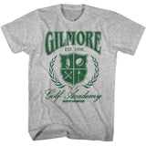 Happy Gilmore - Golf Academy - American Classics - Solid Gray Adult Short Sleeve T-Shirt