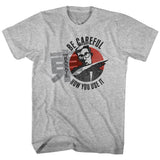 Hai Karate - Careful - Short Sleeve - Heather - Adult - T-Shirt