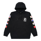 HYPLAND WORLDWIDE FLAG HOODIE (BLACK)