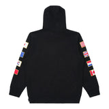 HYPLAND WORLDWIDE FLAG HOODIE (BLACK)