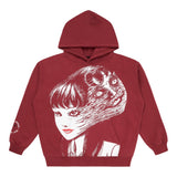 JUNJI ITO JUMBO TOMIE HOODIE (RED)