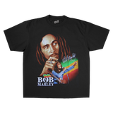 BOB MARLEY HEAVY WEIGHT BLACK T-SHIRT