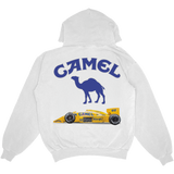 CAMEL F1 HEAVY WEIGHT PULLOVER HOODIE WHITE