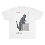 CANON GODZILLA HEAVY WEIGHT WHITE T-SHIRT