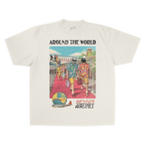 DAFT PUNK AROUND THE WORLD OFF WHITE T-SHIRT