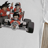 DRAGONBALL Z F1 WHITE HEAVY WEIGHT T-SHIRT