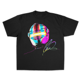 LEWIS HAMILTON RAINBOW HEAVY WEIGHT BLACK T-SHIRT