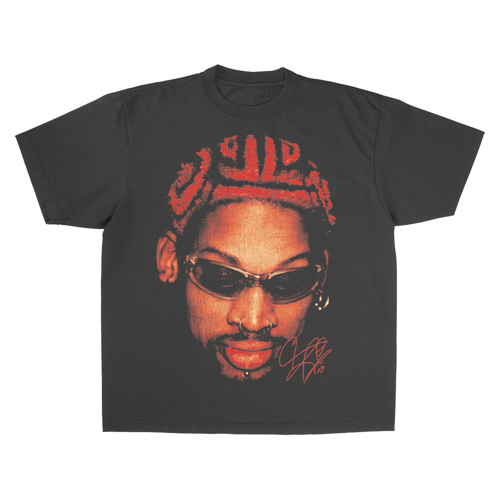 THE WORM WASHED BLACK HEAVY WEIGHT T-SHIRT