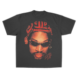 THE WORM WASHED BLACK HEAVY WEIGHT T-SHIRT