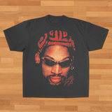 THE WORM WASHED BLACK HEAVY WEIGHT T-SHIRT