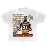 Hakeem Olajuwon "The Dream" Careers Achievements Shirt Available in BLK/WHT/BRWN Streetwear Y2K