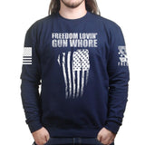 Freedom Lovin' Gun Whore Unisex Sweatshirt Style001