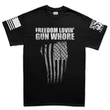 Freedom Lovin' Gun Whore Men's T-shirt