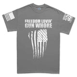 Freedom Lovin' Gun Whore Men's T-shirt Style001