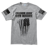 Freedom Lovin' Gun Whore Men's T-shirt
