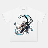 HASHIBIRA INOSUKE UNISEX ANIME INSPIRED VINTAGE T-SHIRTä¸¨DEMON SLAYER-[BACK]