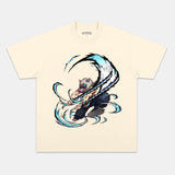 HASHIBIRA INOSUKE UNISEX ANIME INSPIRED VINTAGE T-SHIRTä¸¨DEMON SLAYER-[BACK]