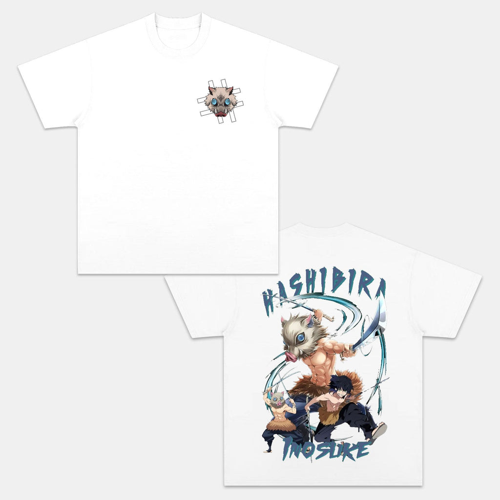 HASHIBIRA INOSUKE UNISEX ANIME INSPIRED VINTAGE T-SHIRTä¸¨DEMON SLAYER-[DS]