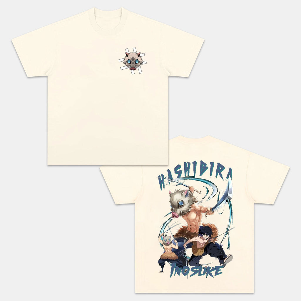 HASHIBIRA INOSUKE UNISEX ANIME INSPIRED VINTAGE T-SHIRTä¸¨DEMON SLAYER-[DS]