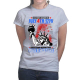 Ladies History Began 4th of July T-shirt