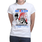 Ladies History Began 4th of July T-shirt Style001