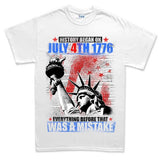 Men's History Began 4th of July T-shirt Style001