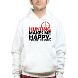 Hunting Makes Me Happy Hoodie Style001