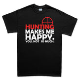 Hunting Makes Me Happy Men's T-shirt Style001
