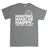 Hunting Makes Me Happy Men's T-shirt Style001