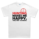 Hunting Makes Me Happy Men's T-shirt Style001