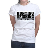 Hunting and Fishing Ladies T-shirt Style001