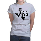 Unsinkable Texas Hurricane Harvey Relief Ladies T-shirt