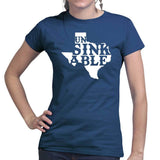 Unsinkable Texas Hurricane Harvey Relief Ladies T-shirt Style001