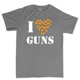 I Love Guns Men's T-shirt Style001