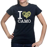 I Love Camo Ladies T-shirt Style001