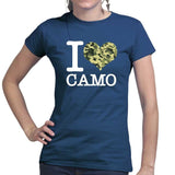 I Love Camo Ladies T-shirt Style001