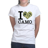 I Love Camo Ladies T-shirt Style001