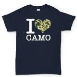 I Love Camo Men's T-shirt Style001