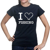 I Love Fishing Ladies T-shirt