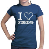 I Love Fishing Ladies T-shirt