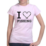 I Love Fishing Ladies T-shirt Style001