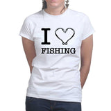I Love Fishing Ladies T-shirt