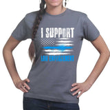 Ladies Support Law Enforcement T-shirt Style001
