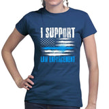 Ladies Support Law Enforcement T-shirt Style001