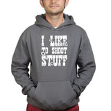I Like to Shoot Stuff Mens Hoodie