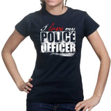 Ladies I Love My Police Officer T-shirt Style001