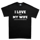 I Love My Wife (Fishing) Men's T-shirt Style001