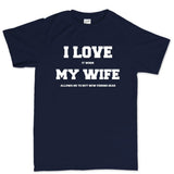 I Love My Wife (Fishing) Men's T-shirt Style001