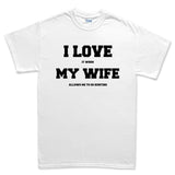 I Love My Wife (Hunting) Men's T-shirt Style001